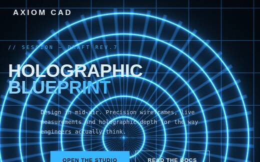 Holographic Blueprint design direction