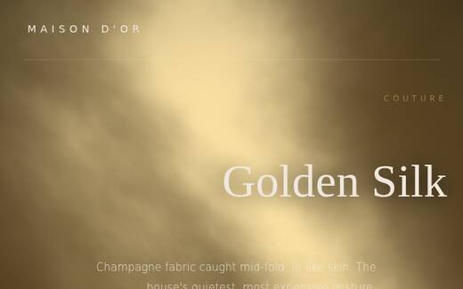 Golden Silk design direction
