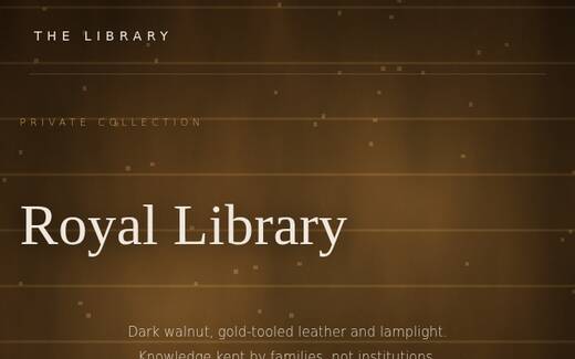 Royal Library design direction