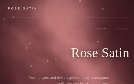 Rose Satin design direction
