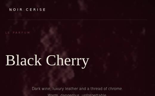 Black Cherry design direction