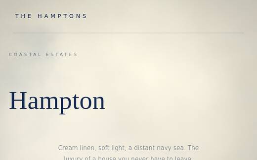 Hampton design direction
